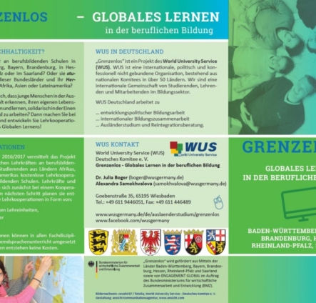 Die Ketteler-La Roche-Schule kooperiert mit "Grenzenlos - Globales Lernen in der beruflichen Bildung"